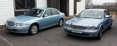 Rover 75 and Jaguar XJ6