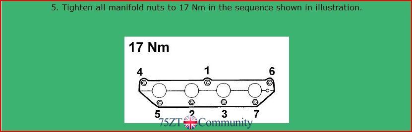 Inlet Manifold Torque Info.